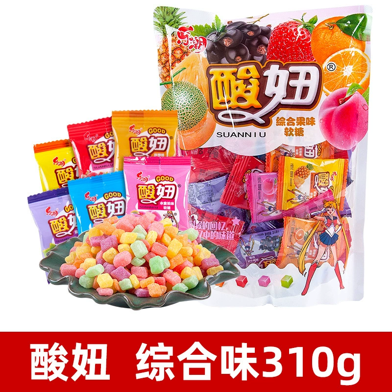 Le Chao Sour Girl Mixed Fruit Sugar 310г Ностальгальные снеки Memories of Memories конфеты