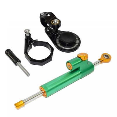anti-swing head buffer, Motorcycle frame - green-gold