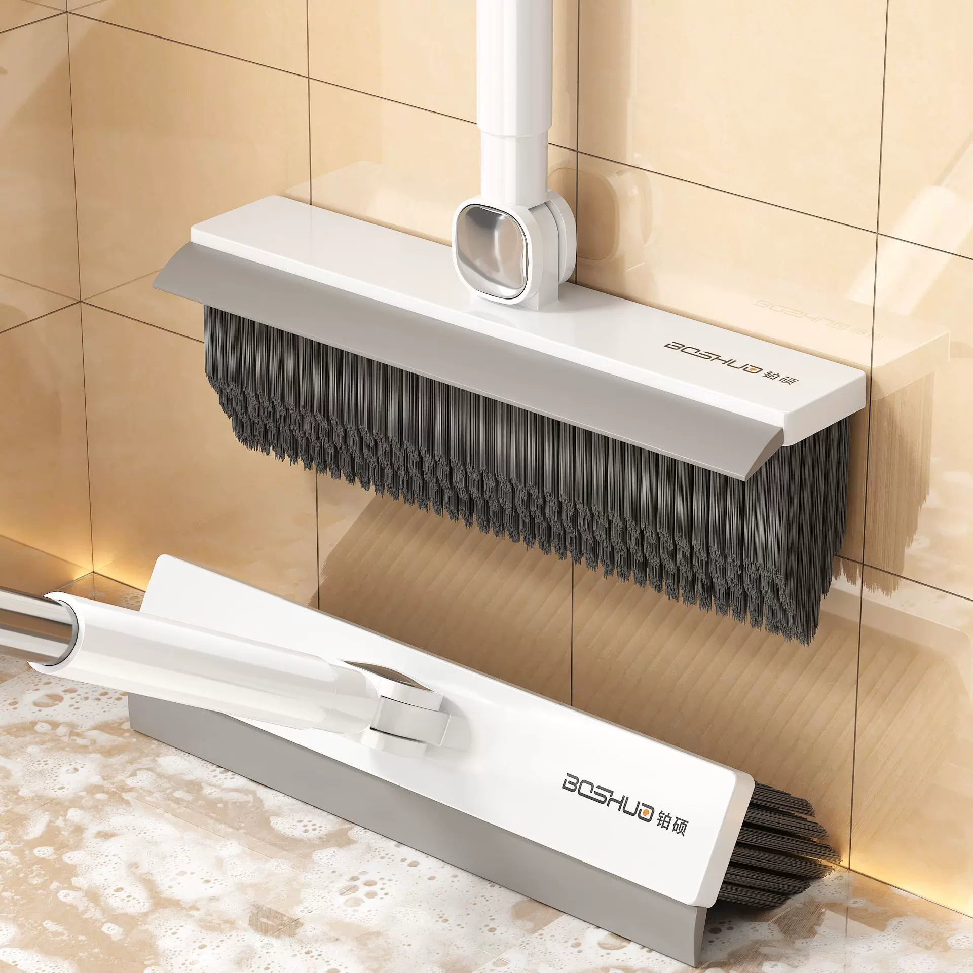 卫生间无死角刷地地缝清洁刷浴室厕所地板刷金属长柄伸缩杆硬毛刷