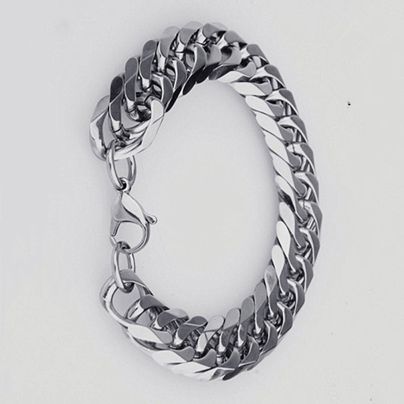 Unisex Gender Plating Design Hip-Hop Style Hip-hop Geometric Titanium Steel Plating Bracelets