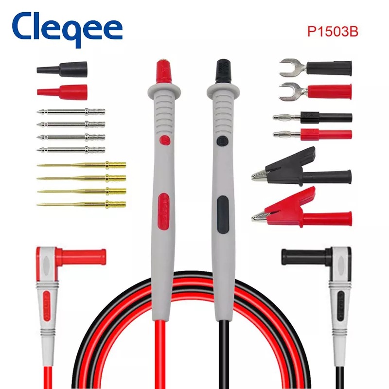 Cleqee P1503B万用表笔多功能可换针 电子维修工具套件