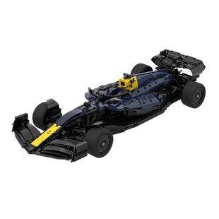 Building Block Cross-Border Moc-215577 1/8 Scale Rb21 Racing Car (with Hog and Steering Device) 3