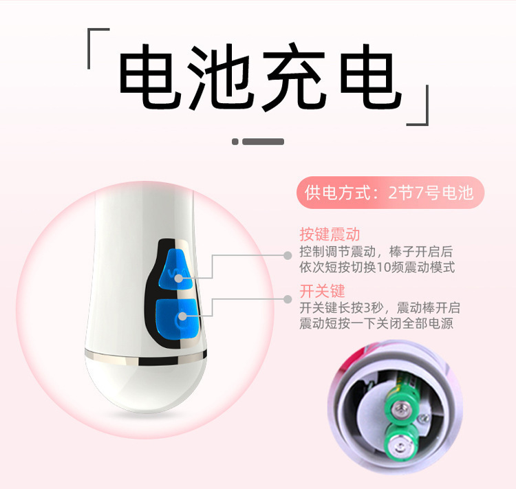 Rabbit Vibrator with Variable Frequency Modes, TPE Body, Button Control, Purple Battery-Powered Design — detail image 1