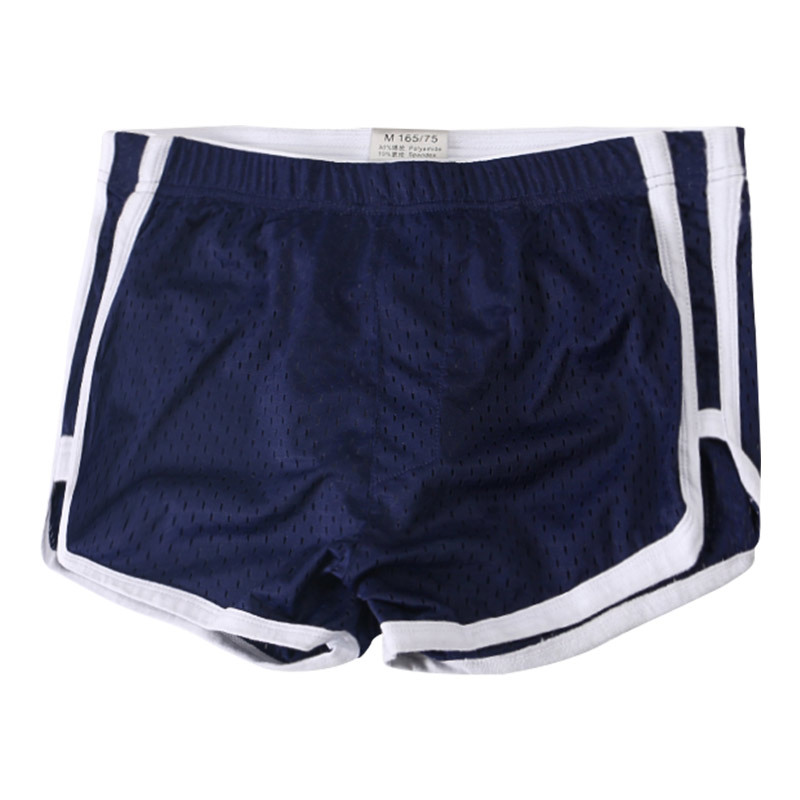 Ropa interior de los hombres de seda de hielo verano delgada suelta transpirable malla niños Boxer shorts adolescentes Boxer ropa interior al por mayor