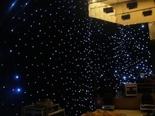 舞台星空幕布話劇燈光活動布LED星空舞台藍白星空幕布,直播間星光