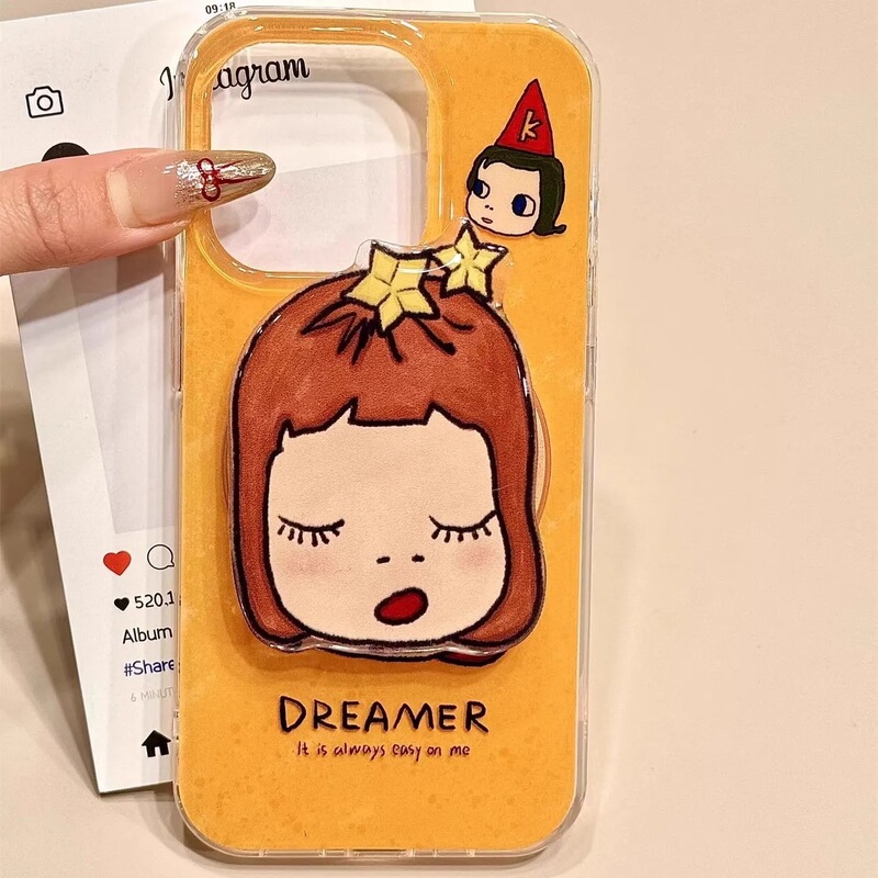 Cartoon-Themed Case Suitable for Samsung S23 Fe, S26 Ultra/S24 Plus, Dual-Layer Magnetic Case for iPhone 17 Pro Max