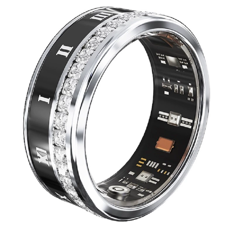 Fashionable universal smart ring, tracks heartbeat, monitors oxygen level