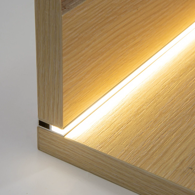 LED double-sided light panel, induction bookcase, interior lighting for wardrobe, light strip, groove, 18mm