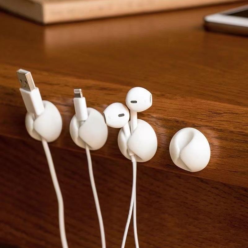 数据线收纳整理扣桌面整理绕线线夹理线器固定器夹扣走线夹子卡扣