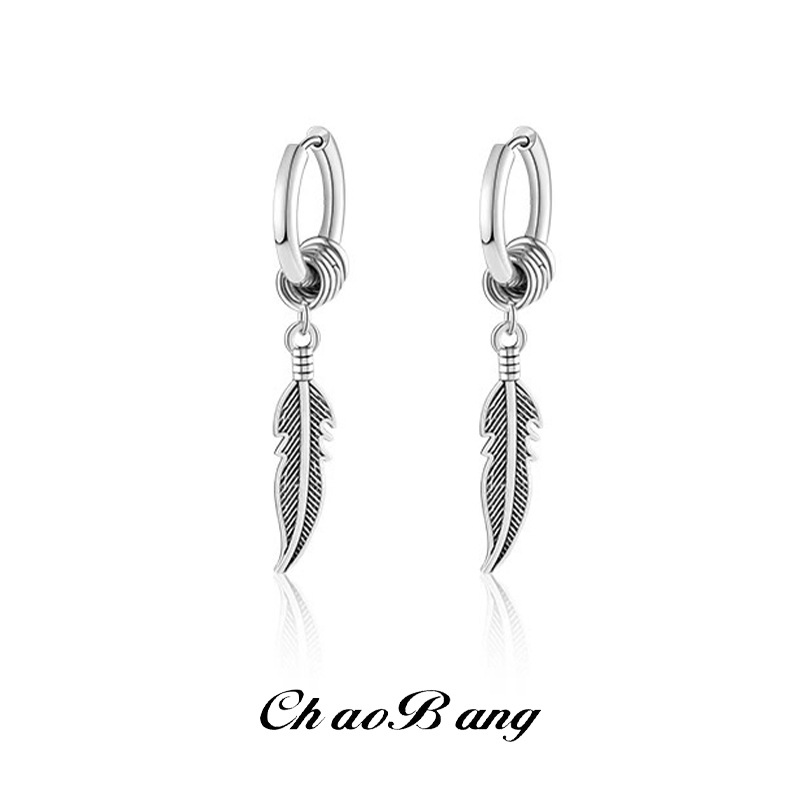retro trend earrings stainless steel