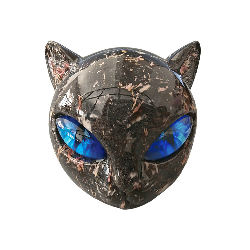 亚马逊Luxury Black Cat Stone Sculpture 奢华黑猫石雕树脂典雅|undefined