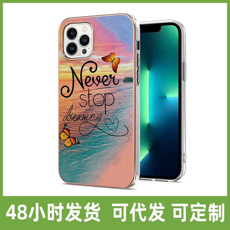 Suitable for MOTO G31 double-sided IMD electroplated mobile phone case motorcycle G41 marble 2.0 thick protective case