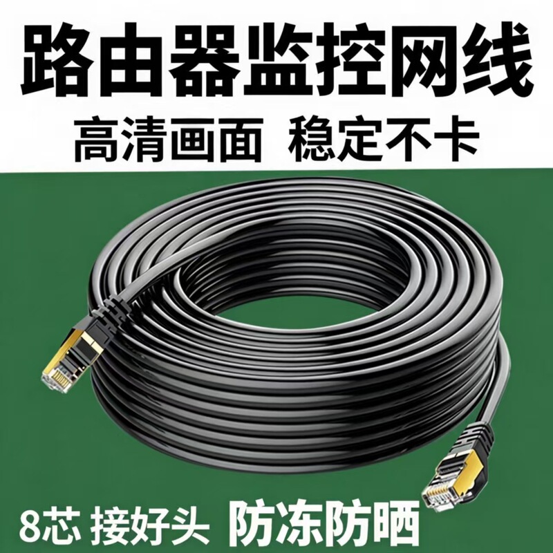 Cat6 Gigabit network cable, Cat6 router connection cable, monitoring cable, finished computer broadband cable, Cat6a network cable