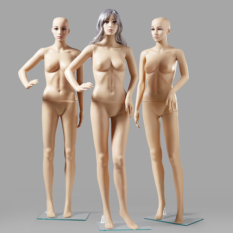 Clothing Store Model Props Male and Female Model Skin Color Delivery Base Full Body Mannequin Shelf Display Props