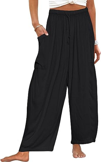 Women's Daily Simple Style Solid Color Full Length Casual Pants Wide Leg Pants display picture 15