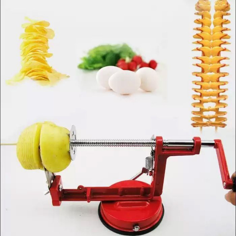 Mini cortador comercial, cortador de papas fritas, cortador de papas fritas, cortador de zanahorias, máquina de papas fritas enrolladas, artefacto