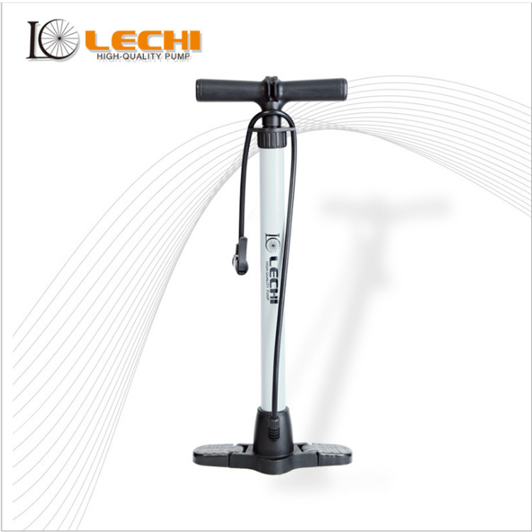 3858落地式高压打气筒可折叠自行车脚踏打气筒便携式摩托车气筒