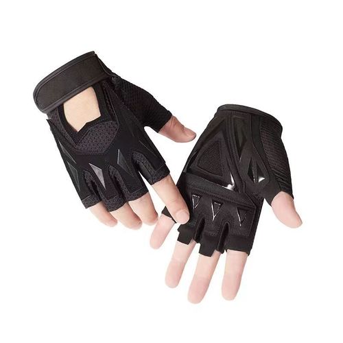Men's and women's outdoor sports half-finger gloves, non-slip, wear-resistant, fingerless, breathable mountaineering fitness bicycle riding gloves factory