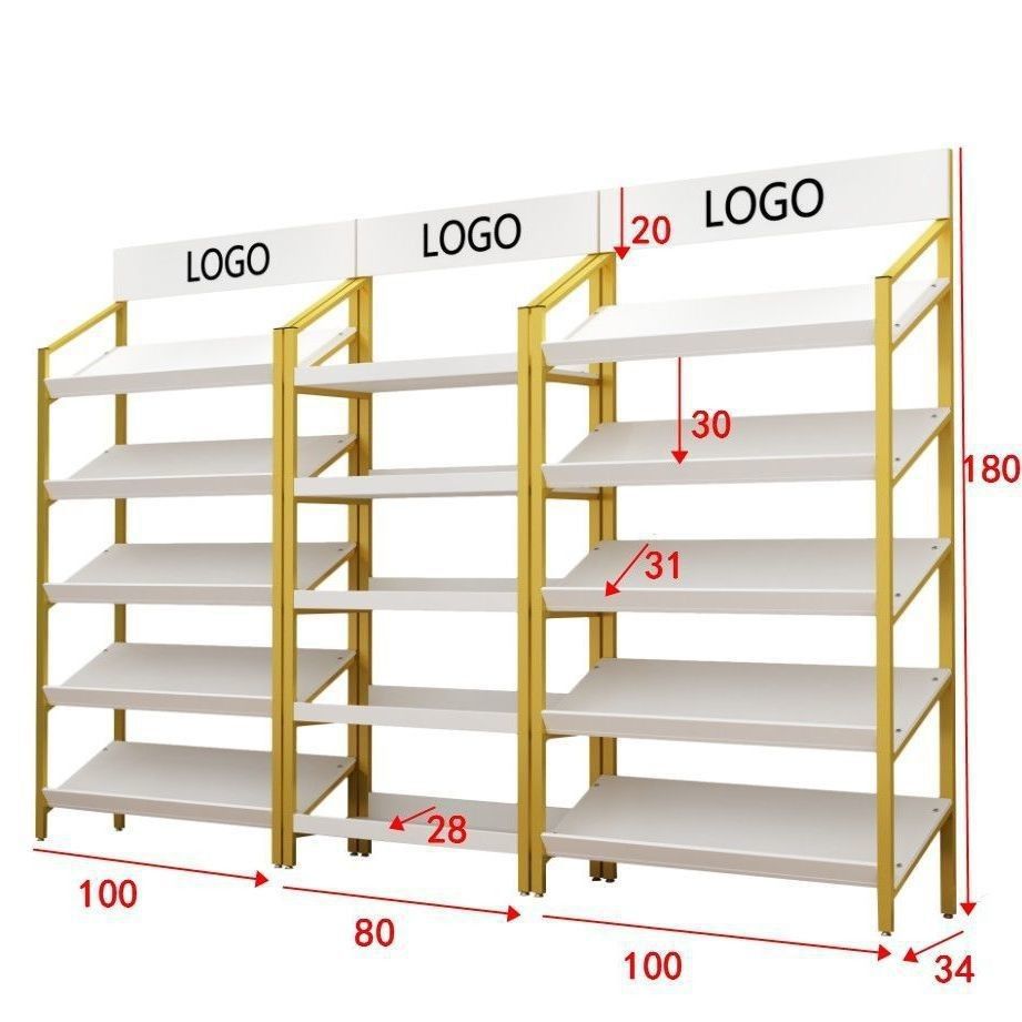 Wholesale Shoe Store Shelves Display Racks Shopping Mall Gifts Makeup Display Racks Red Wine Shirts Bags Shoe Racks Display Cabinets
