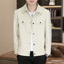 男士翻领夹克2025秋季新款男装青年时尚休闲潮流帅气韩版修身外套