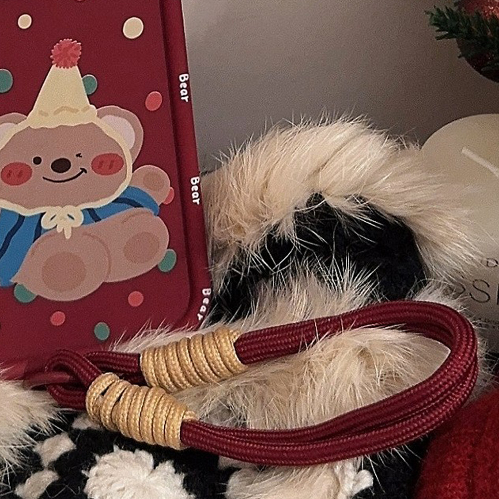 Cuerda de mano tejida multicolor para móvil, anti-pérdida, estilo a contraste