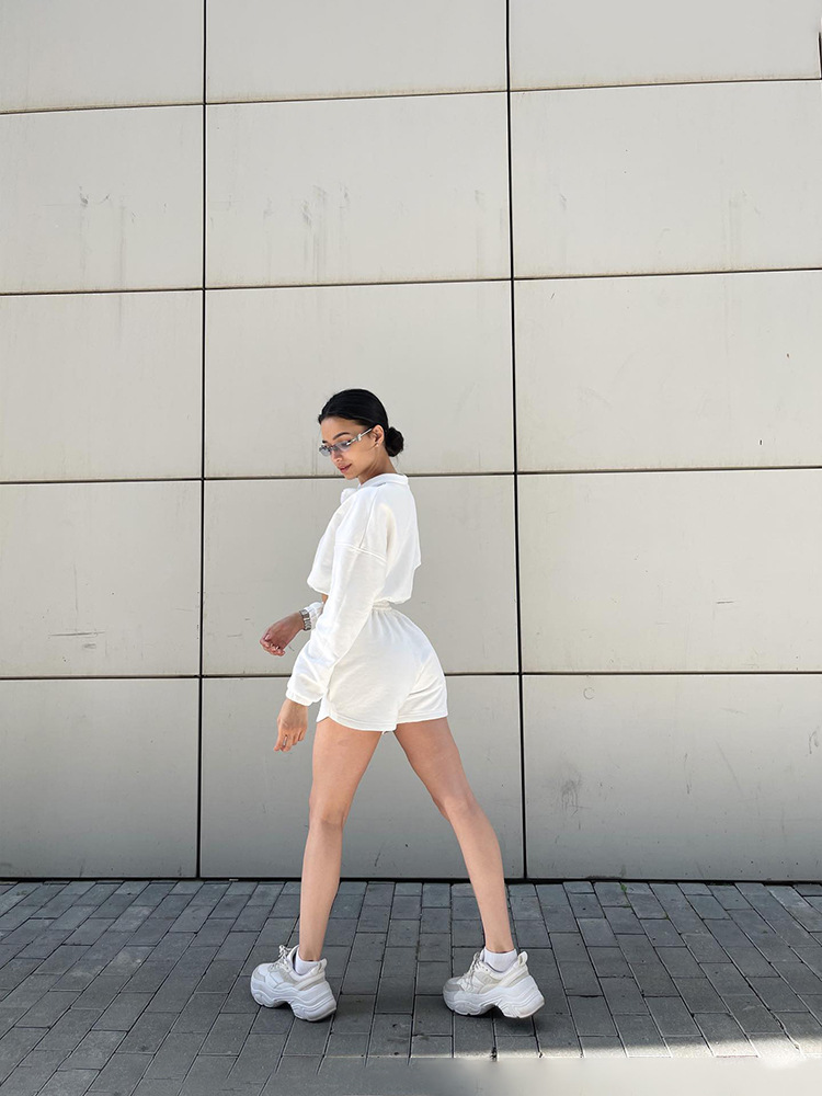 500g Weight Long Sleeve Sleeve Length Polyester Fabric Type Shorts Co-ord Set Sets Type 2 Pieces Set Quantity Casual, Daily, Sports Occasion Turtleneck Neckline Regular Fit Fit Type Solid Color Pattern Spring, Autumn Season Women's Gender Zipper Design Simple Style Style Casual Daily Sports Women's Simple Style Solid Color Polyester Zipper Shorts Co-ord Set Shorts Sets 8