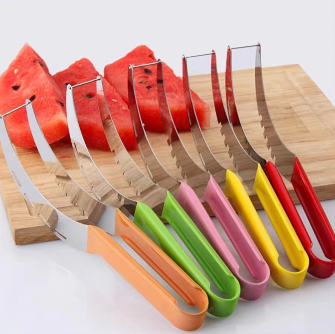 핫 세일 [1팩] 스테인레스 수박 클립 (색상 랜덤) [커팅 핸드용]|노동 절약】