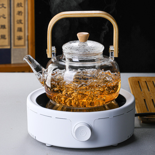 Manufacturer wholesale lifting kettle glass tea kettle tea kettle heat-resistant boiling water tea health kettle Pu'er white tea tea kettle