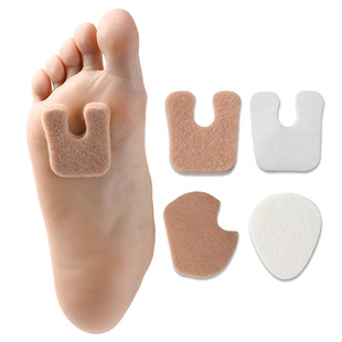 Amazon U-shaped sheep felt wool multifunctional stickers chicken eye stickers calluses blisters anti-grinding foot stickers grinding heel stickers