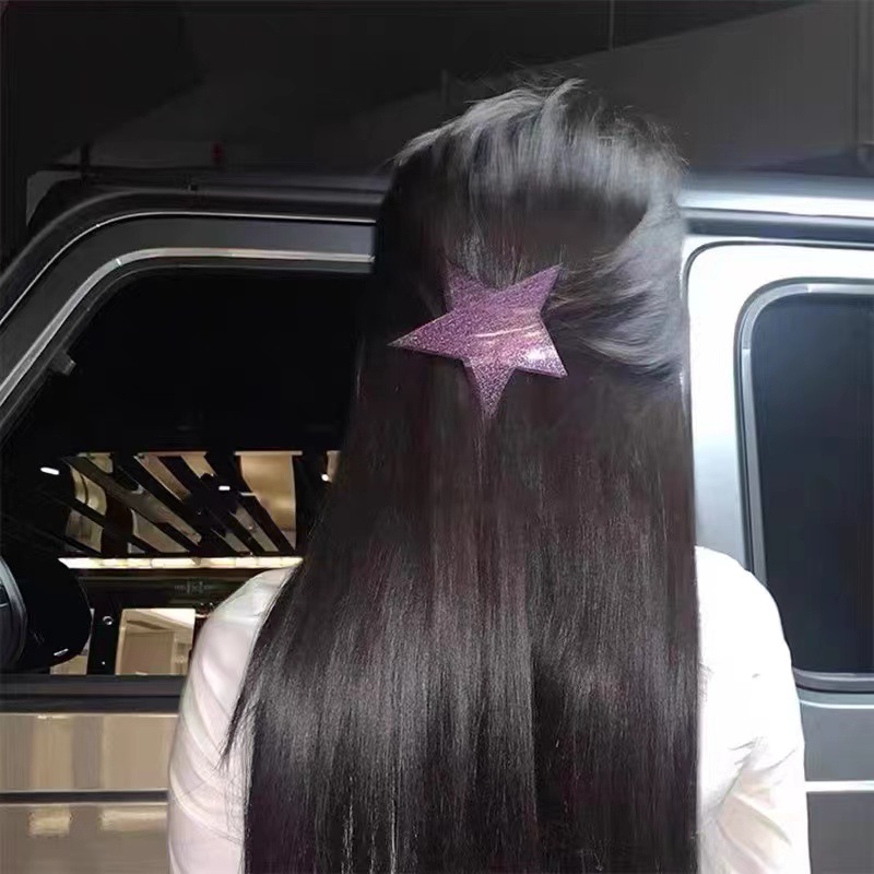 Fashion Style Fashion Star Acetic Acid Sheets Hair Clip