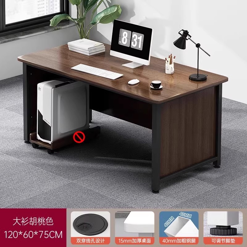 Mesa de esquina simple mesa de oficina moderna mesa de escritorio mesa de computadora de escritorio mesa de jefe simple