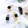 Summer square steel belt, diamond retro electronic watch, 2021 years, simple and elegant design