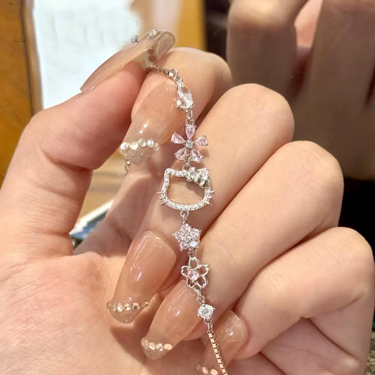 可爱三丽鸥HelloKitty酷洛米手链女高颜值小众设计轻奢凯蒂猫饰品