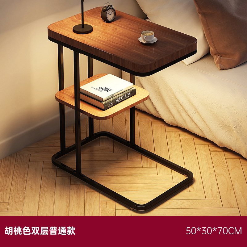 Sofá lado varios estantes lámpara de piso pequeño gabinete lateral sala de estar recarga inalámbrica dormitorio red simple moderna mesita de cabezal de cama