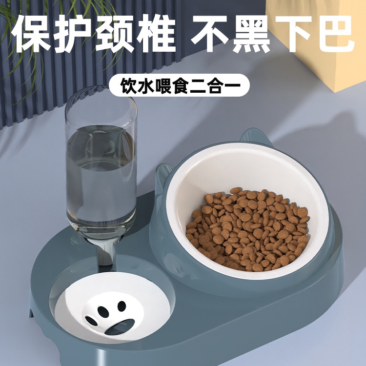 고양이 그릇, 이중 그릇, 개 그릇, 개 그릇, 자동 식수 개 물 그릇, 뒤집히는 방지 개 사료 그릇, 애완 동물 및 고양이 용품