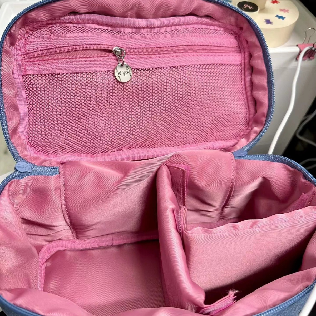 Tagi bolsa de cosméticos lindo portátil nuevo impermeable de gran capacidad portátil de lavado bolsa de almacenamiento de viaje bolsa de cosméticos de moda