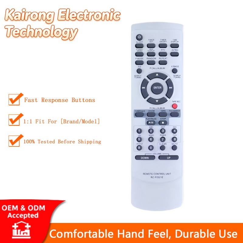 Kenwood RC-F0321E audio tizimi uchun almashtirish masofadan boshqarish pulti.