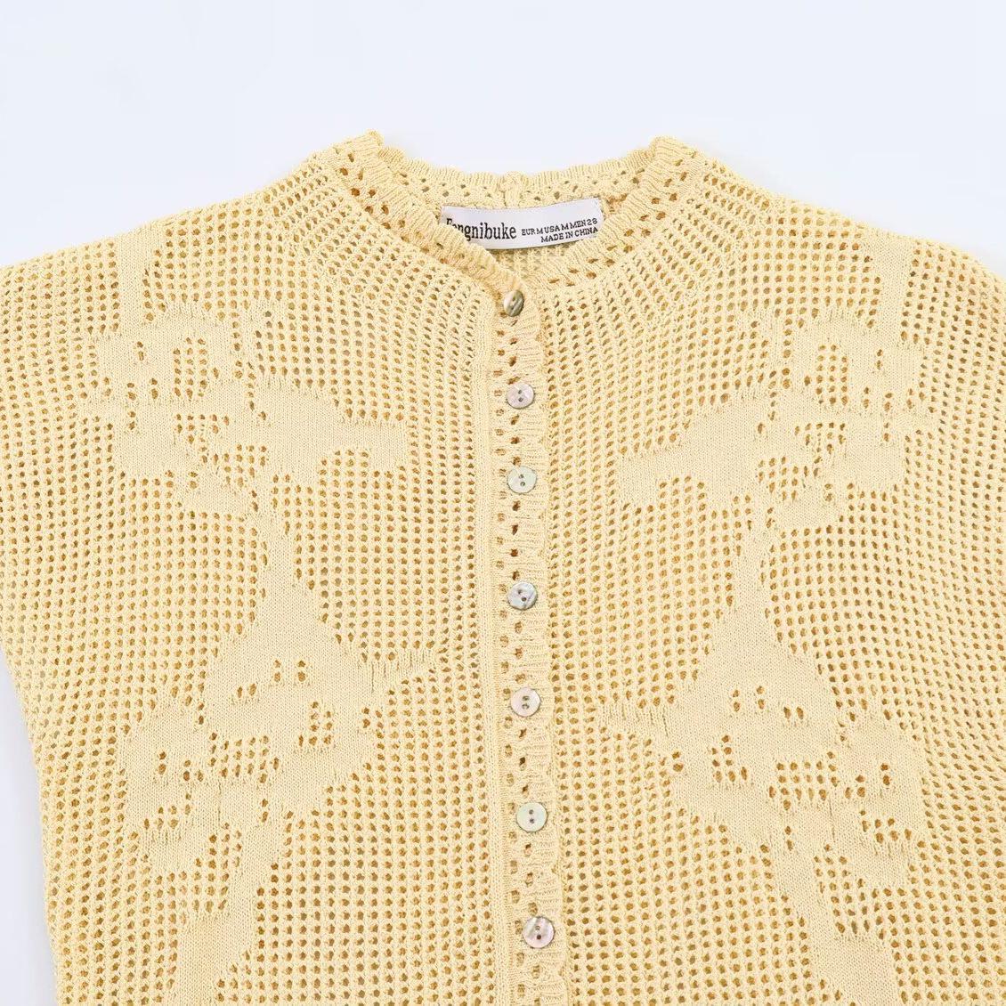 Damen Spitzenbluse Kurzarm Rundhalsausschnitt Y2k Sommertop_voghion.com