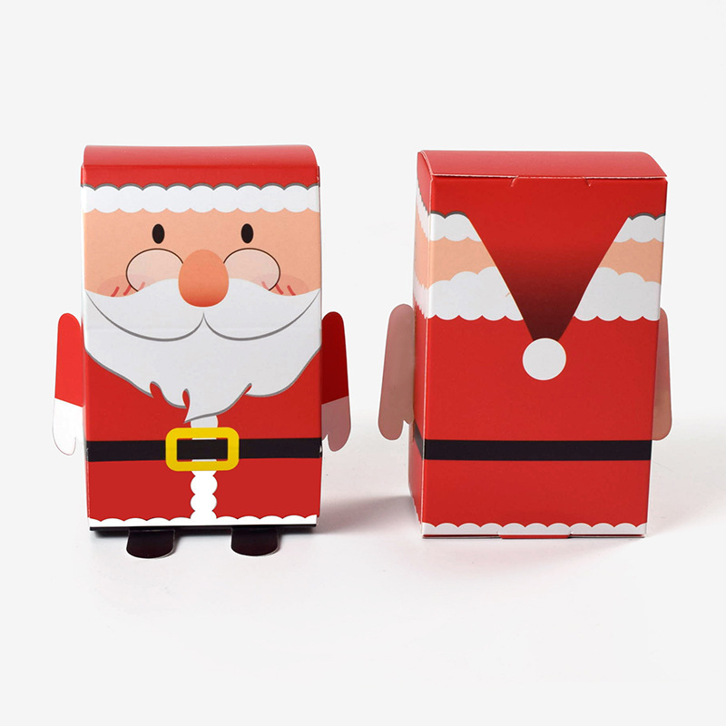 新しいクリスマス立体サンタクロースキャンディー箱現物平安夜かわいい雪だるまプレゼント包装箱|undefined