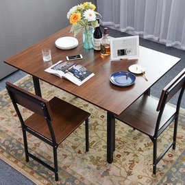 现代简约北欧小户型家用折叠翻转餐桌餐桌椅组合多功能创意桌子
