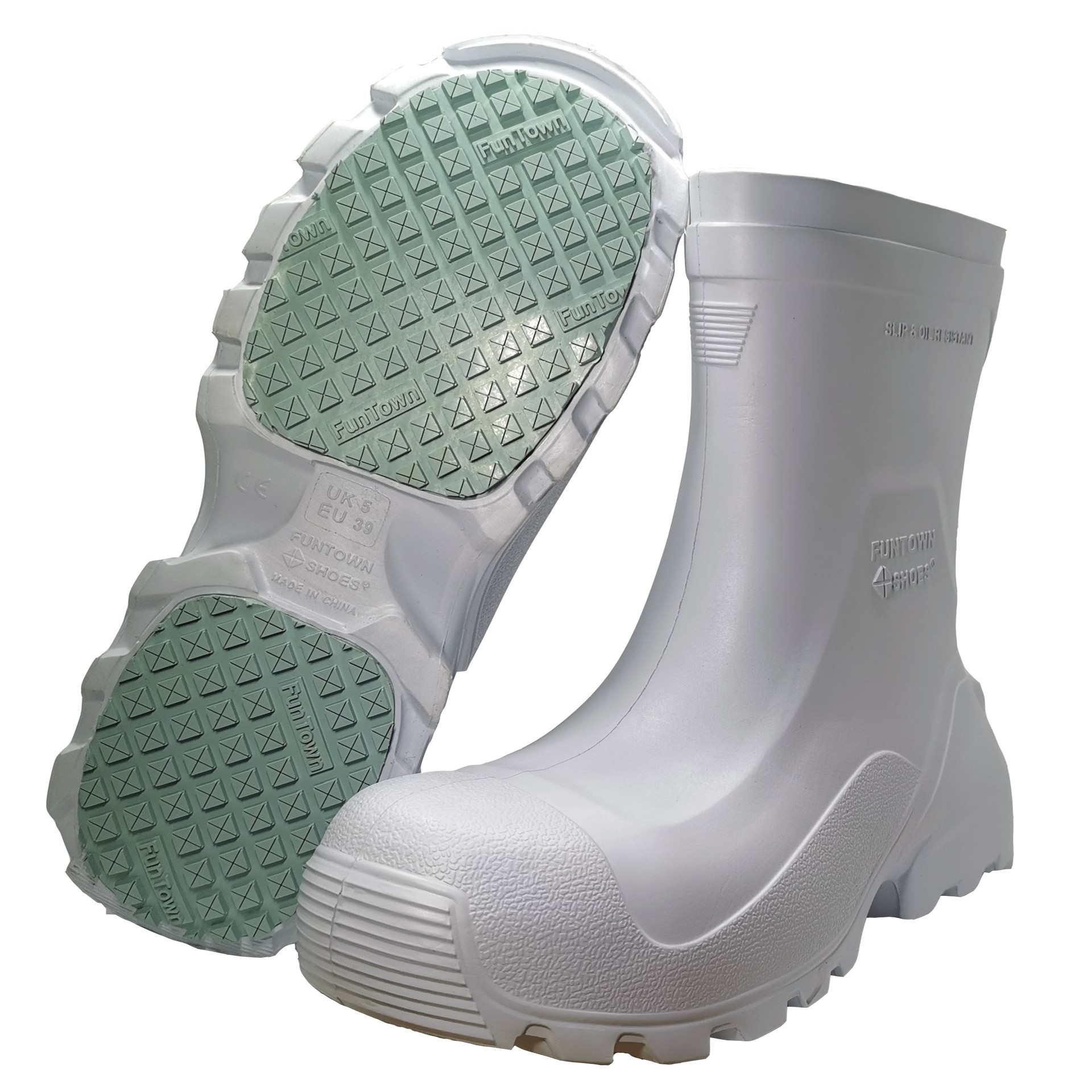 Funtownshoes范特仕5002时尚网红厚底潮靴雨靴鞋工厂防滑防砸