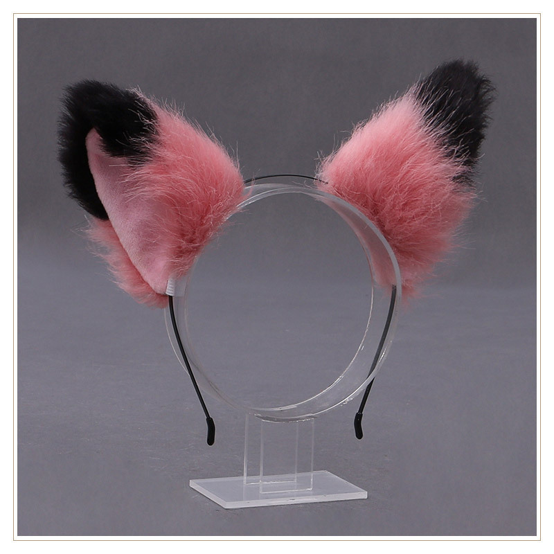 代装手作りぬいぐるみlolita猫耳カチューシャkc髪飾り獣耳飾り狐耳ヘアピン