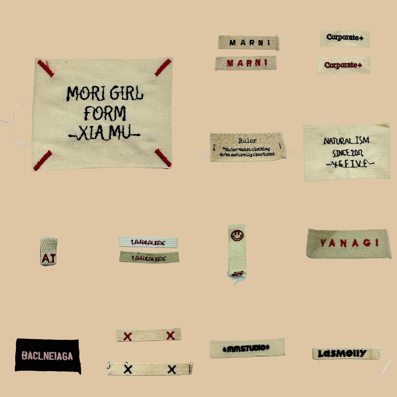 Small Square Embroidered Letter Patches DIY Clothing Accessories Webbing Labels Embroidery Washable Towel Embroidery Handmade