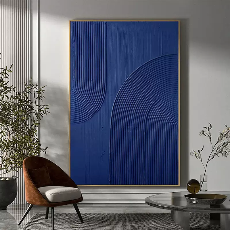 纯手绘油画民宿侘寂风抽象画客厅装饰画简约肌理玄关挂画立体油画