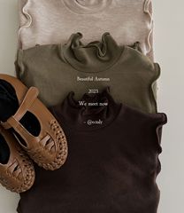 2023 new autumn and winter Korean style children's bottoming shirt girls' fungus half high collar slim fit elastic bottoming top