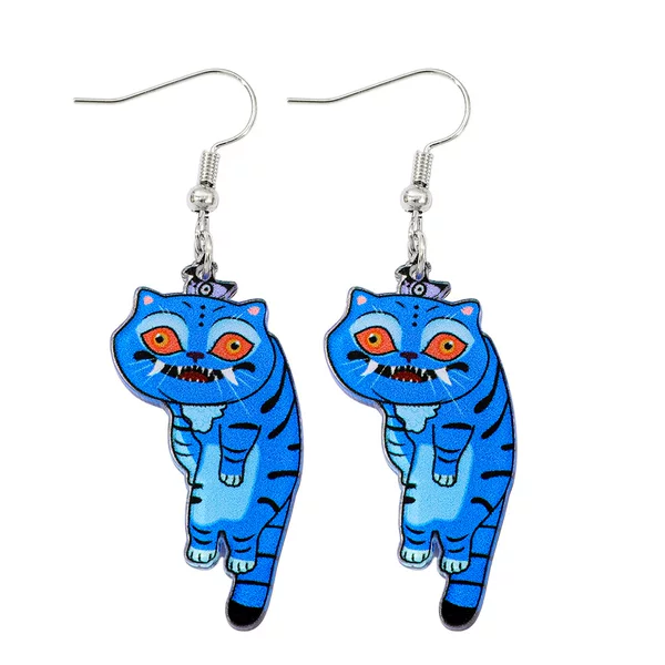 Anime Demon Slayer Girl Group Shaka Boy Peripheral Acrylic Earrings Two-Dimensional Accessories Student Gifts Wholesale