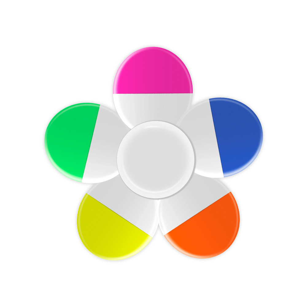 Dedo punta giroscopio mini resaltador colorido graffiti pluma estudiante descompresión interesante papelería resaltador conjunto