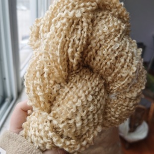 Manufacturer Supplies 1.4 Skeins of Full Nitrile Colored Spun Corrugated Yarn for Hand Knitting Dolls, Hair, Scarves, Blankets, Tt Yarn