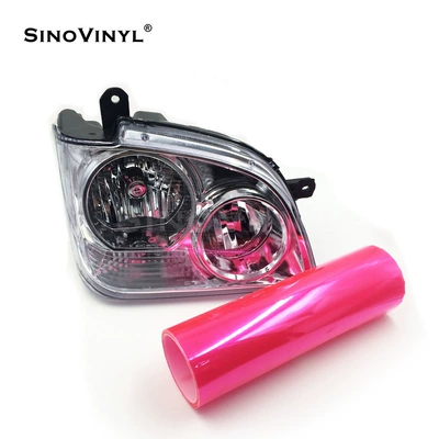 Kalek car headlight color change film motorcycle headlight decoration modification film frosted black tail light Film (Automotive Film) - 039-m-pink