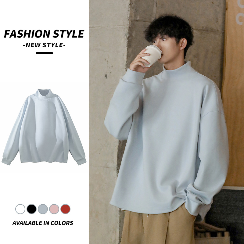 Winter velvet base solid color shirt
